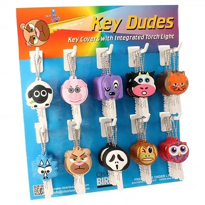 £4.21 • Buy Funky Dudes Key Covers With Integrated Torch Light