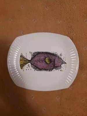 VINTAGE Washington Pottery AQUARIUS Fish Fishey PLATEraregood Condition  • £19.99