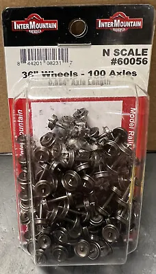 InterMountain N Scale 60056 36   Wheels - 100 Axles - 0.554  Axle Length • $103