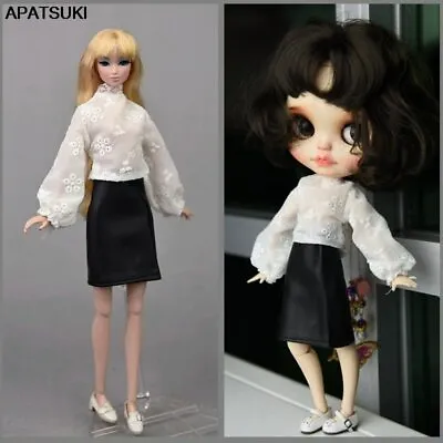 Fashion Clothes Set For 11.5  1/6 Doll Outfits Puff Sleeve Tops Skirt For Blyth • $4.34