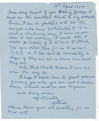 Vivien Leigh Death - Mother Writes Letter To George Cukor - Gone With The Wind • $275