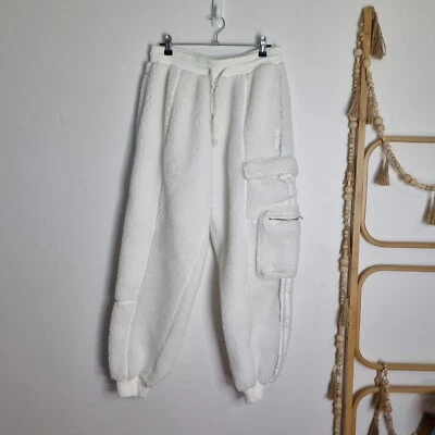 $160 • Buy Adidas X Ivy Park X Icy Park Teddy Sherpa Cargo Pants Size Small Beyonce 