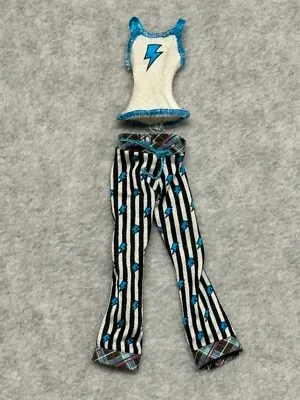 Monster High Frankie Stein Dead Tired Doll Shirt Tank Pants 2011 Mattel V7975 • $9.99