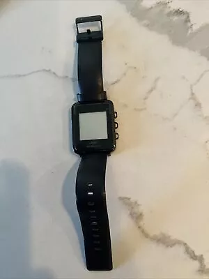 MetaWatch Meta Watch WDS112 Black Stainless Steel Bluetooth No Charger UNTESTED! • $12.99