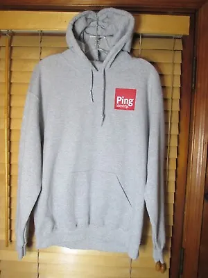 PING Identity Security Software Co. Logo Men's S Gray Hoodie Sweatshirt EUC • $14.99