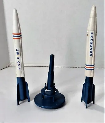 2 Vintage Marx Cape Kennedy Carryall Play Set Rockets With Launch Base 1968 • $40