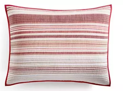 Martha Stewart Collection Holiday Yarn-Dye Quilted King Sham • $24.08