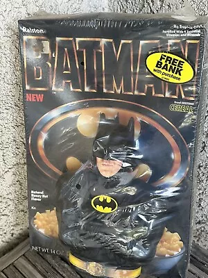 Factory Sealed 1989 Batman Cereal Box With Bank Ralston Vintage Rare • $24.99