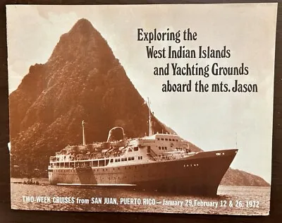 JASON (Epirotiki) West Indies Cruises Jan-Feb 1972 - DECK PLAN • $24.99
