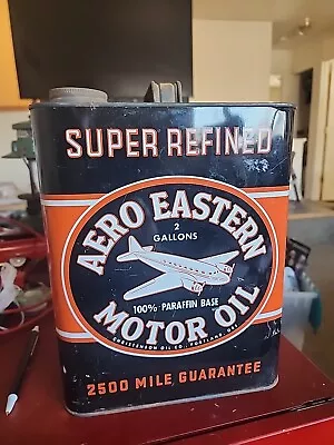 Vintage Aero Eastern 2 Gallon Oil Can Airplane Graphics Portland OR • $31