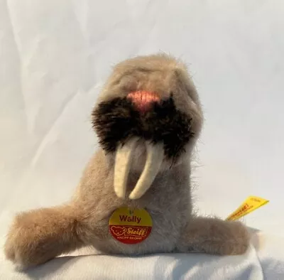 Vintage Steiff  Walrus  Wally  1474/10 Tags Attached Free Shipping • $29