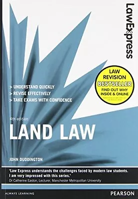 Law Express: Land Law (Revision Guide) By Duddington John Book The Cheap Fast • £4.99