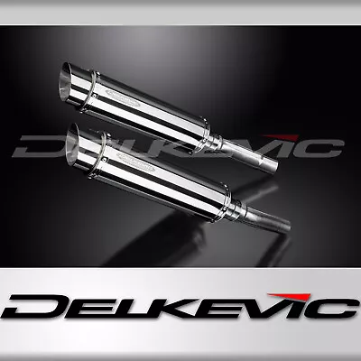 DUCATI MONSTER 620-695-800 02-08 350mm ROUND STAINLESS BSAU SILENCER EXHAUST KIT • $492.54