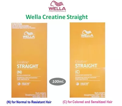 Wella Creatine Straight Wellastraight C N Hair Straightener Straightening Cream  • $23.20