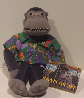 Escape Of MARVIN THE APE Plush Toy Rare 1995 Buehner Original Tag Hawaiian Shirt • $25.99