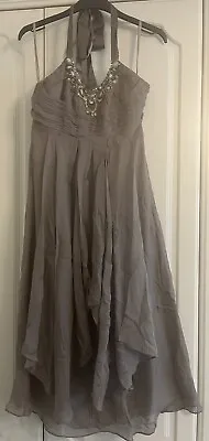 £15 • Buy Monsoon Halter Neck Dress Size 10