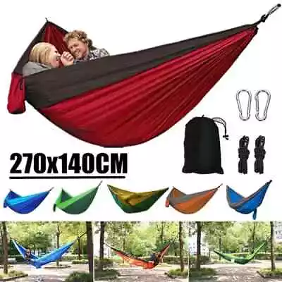 7 Colours | Outdoor Camping Hammock | High Strength | Lightweight | Parachute • £19.88