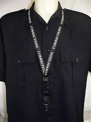$7.21 • Buy Corrections Lanyard Security ID Card Holder Key Ring Prisons Guard Jailer Warden