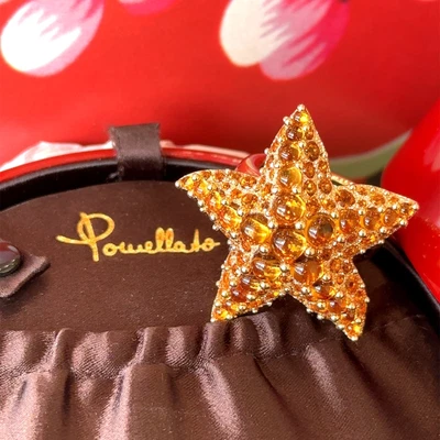 $4777 • Buy Stunning Pomellato Sirene Madeira Quartz & Citrine Starfish Ring With Box