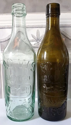 £11.99 • Buy S.C.W.S Glasgow Mineral Bottles X 2 (FREE POSTAGE)