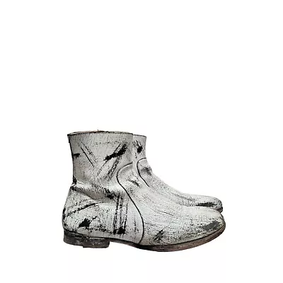 Maison Martin Margiela X H&M White Painted Boots Size 40 / US 7 • $150