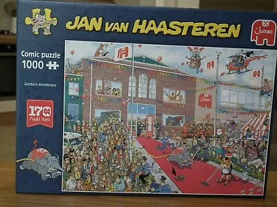 Jan Van Haasteren Jigsaw  Jumbo's Anniversary  (1000 Pieces) IMMACULATE • £3.20