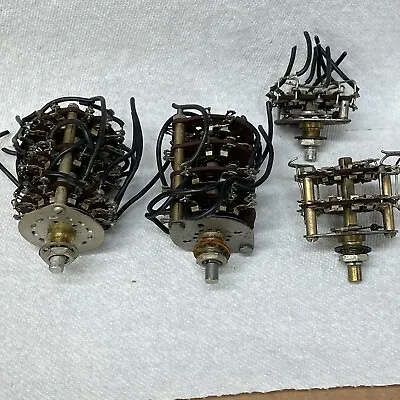 (4) Vintage Assorted Deck Wafer Rotary Switches Antique Ham Radio Lot Untested • $25