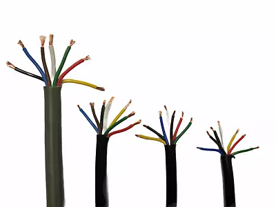 £6.23 • Buy 7 Core Automotive Cable Towing Trailer Wire Dc Thinwall Multicore 12V 24V 14amp