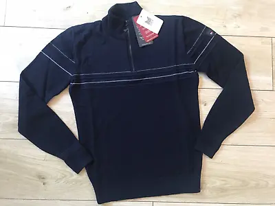 NEW Mens DALE OF NORWAY Half Zip JUMPER (XS) • £60