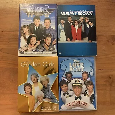 4 Classic TV Television Comedy DVD Sets Wings Murphy Brown Golden Girls • $24