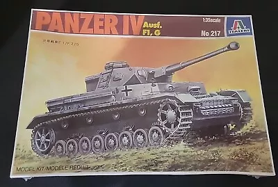Italeri PANZER IV Ausf. F1 G WWII German Tank Model Kit 1/35 Scale New In Box • $25