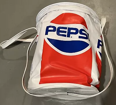 Vintage Vinyl Pepsi Soft Sided Can Picnic Lunch 12  Tall Cooler *never Used • $30