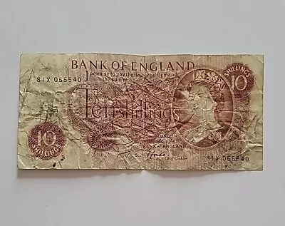 1966 - 1970 Series C Bank Of England J S Fforde Ten Shillings 10/- Banknote • £3.99