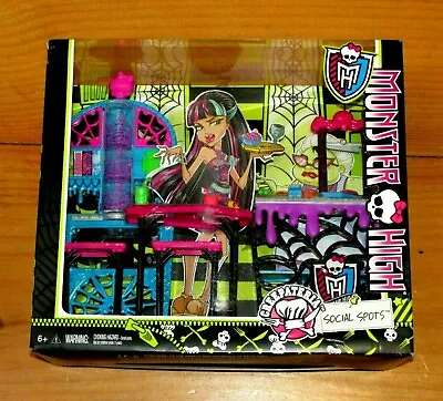 NEW Monster High Social Spots Creepateria Playset Highschool Doll Furniture Rare • $112.50