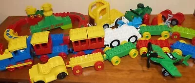 Lego Duplo Big Lot - Plane Train Other Wheeled Vehicle Parts - Vg Condition • $54.95