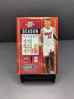 Tyler Herro 2020-21 Contenders Optic Season Ticket Red Parallel SP Heat #4 • $0.99