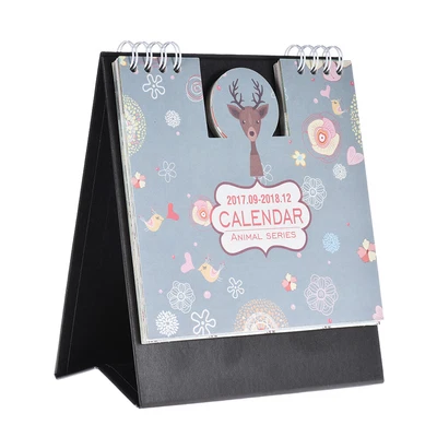 $10.98 • Buy 1pcs 2017-2018 16-Month Small Desk Calendar Table Calendar Schedule W/Stand U5E9