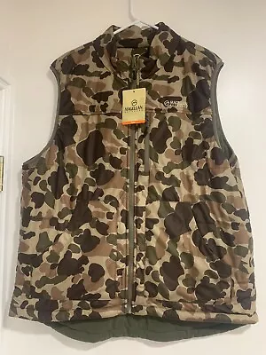 Magellan Men’s Hunting Vest Reversible Duck Camo Ivy Green XL New With Tags. • $18