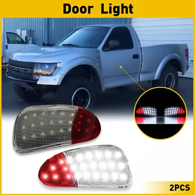 Pair LED Door Courtesy Lights For 1997-1999 Ford F-250 Red White Car Accessories • $16.99