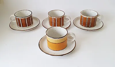 £25 • Buy 4 Vintage Midwinter Stonehenge  Earth  &  Sun  Pattern Cups & Saucers