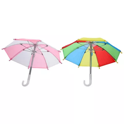 Miniature Dollhouse Umbrellas (2pcs) 18  Micro Landscape Decor-RR • $10.84