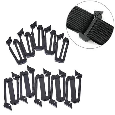 5x Molle Webbing Buckle Strap Belt End Clip Adjust Keeper Backpack Accessori_-_ • $6.48