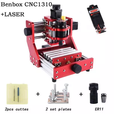 Mini CNC Router 1310 CNC Metal Engraving And Milling Machine +2500MW Laser Tube • $649.88