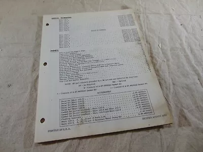 Mercury Outboard 9.8 HP Merc 110 110L -5/-6/-7/-8/-9 Parts Catalog August 1970 • $6.03