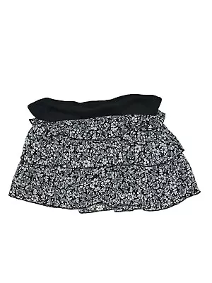 Skort Skirt Kids Size M Beautees - Small Pink Stain - Black Gray White Floral • $7