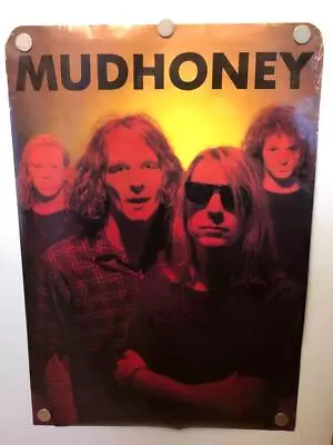 90s MUDHONEY Promo Poster Band 23.5x33.25 Punk Rock Kbd Hardcore Vintage • $15