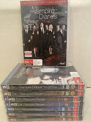 The Vampire Diaries The Complete Series Season 1-8 DVD Region 4 PAL Free Postage • $55.90