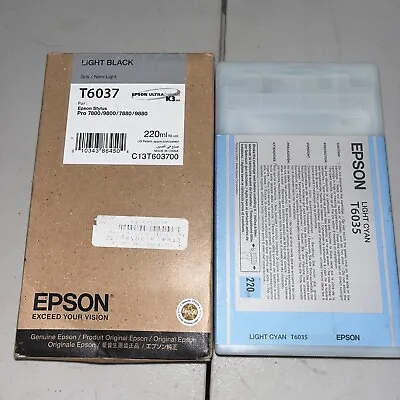EPSON T6037 / C13T603700 Toner Light Black For PRO 7800 / 9800 / 7880 / 9880 • $100