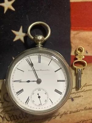 1888 Elgin 7J 18s Model 1 Grade 97 Class 6 Key Wind/set Pocket Watch Running! • $75