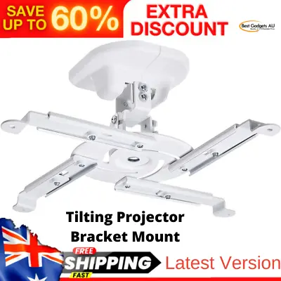 $35.08 • Buy Tilting Projector Bracket Mount For Ceiling And Wall, 15 Kg / 33lbs White
